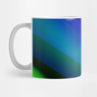 Blue green black abstract art design Mug